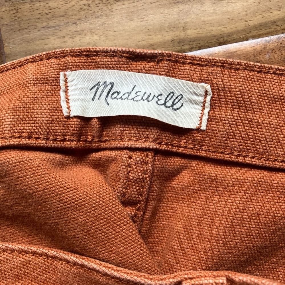 Madewell Rust Orange Capris